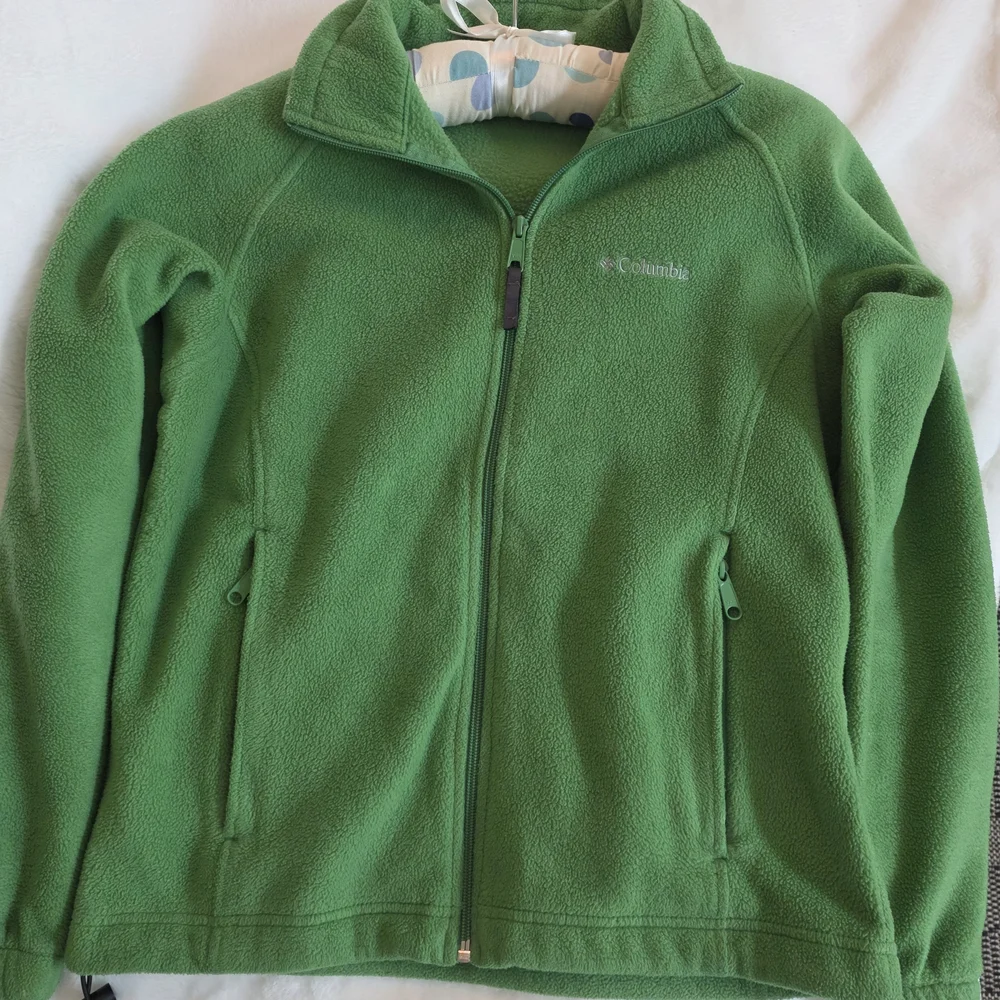 Columbia Vibrant Green Full-Zip Fleece Jacket - Picture 1 of 5